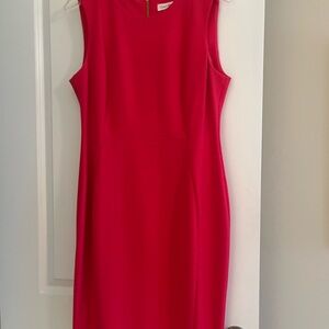 Calvin Klein Vibrant Red Midi Dress